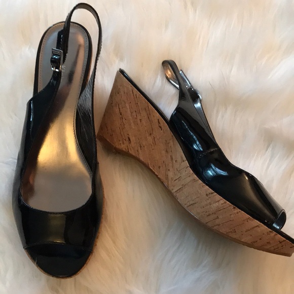 Calvin Klein Shoes - Calvin Klein women’s size 8.5 Peep Toe Wedge Heel